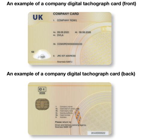 smart tachograph company card|replace company tacho card.